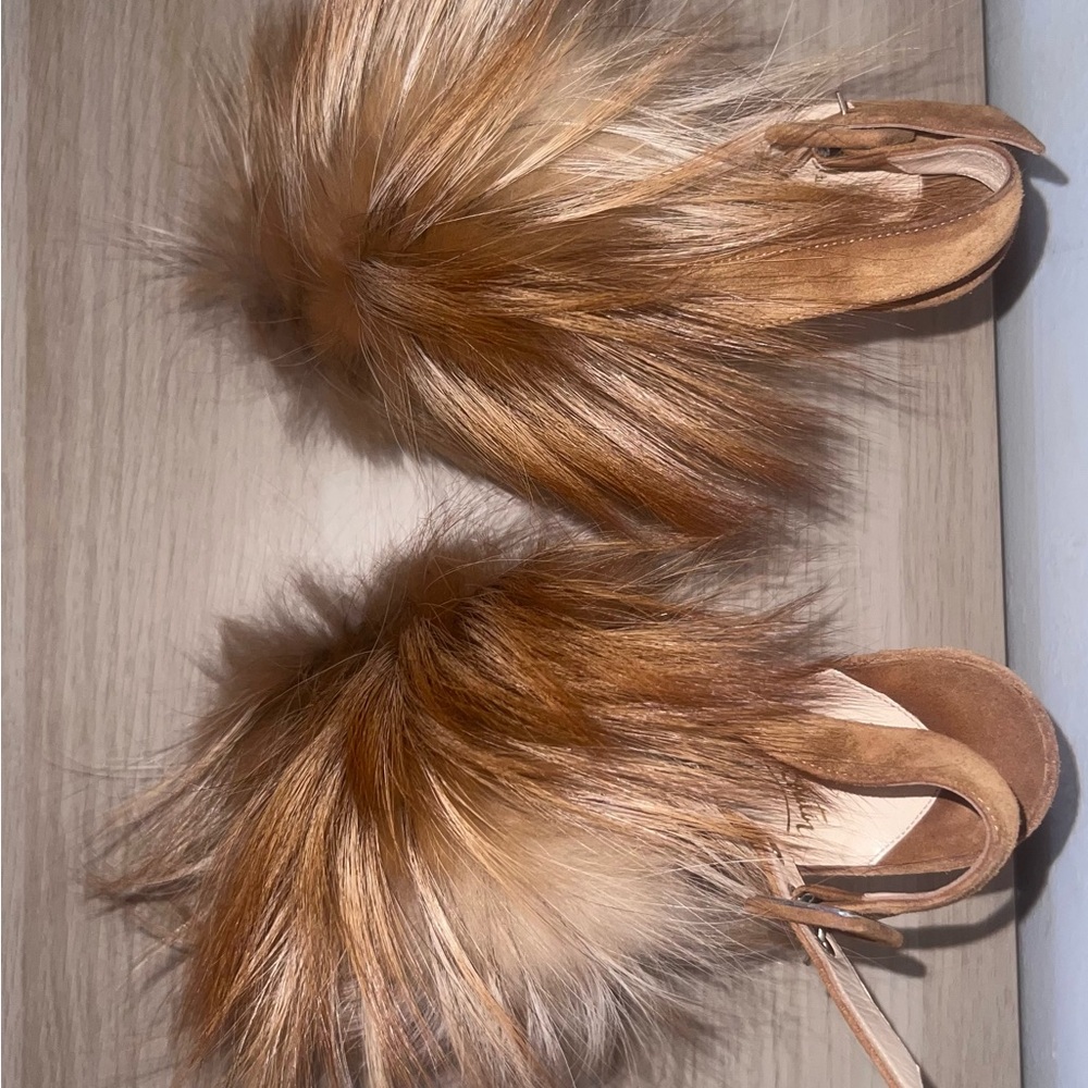 Christian LouBoutin Mink fur heels